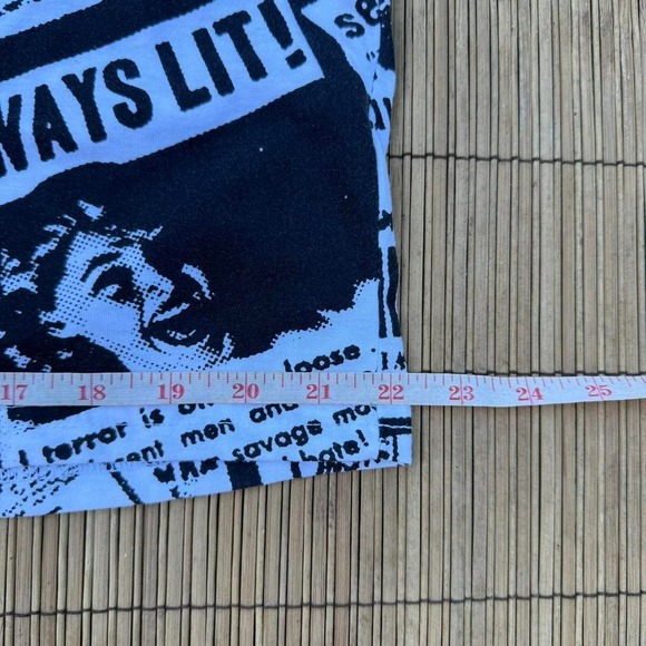 Hustle Long Sleeve Graphic Tshirt Newspaper Print Streetwear Mens Large Launder - Picture 5 of 8